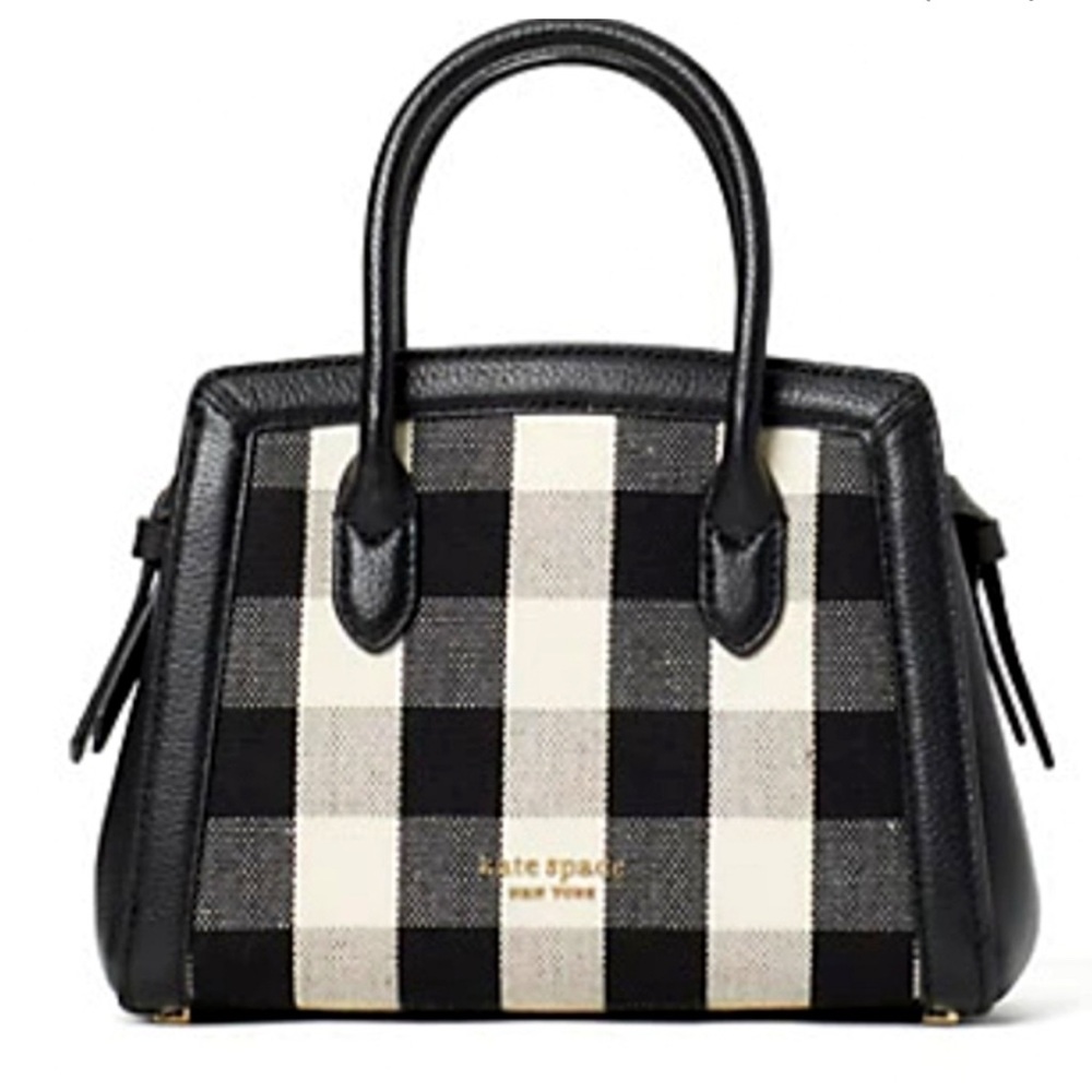 NWOT KATE SPADE KNOTT GINGHAM MINI SATCHEL
